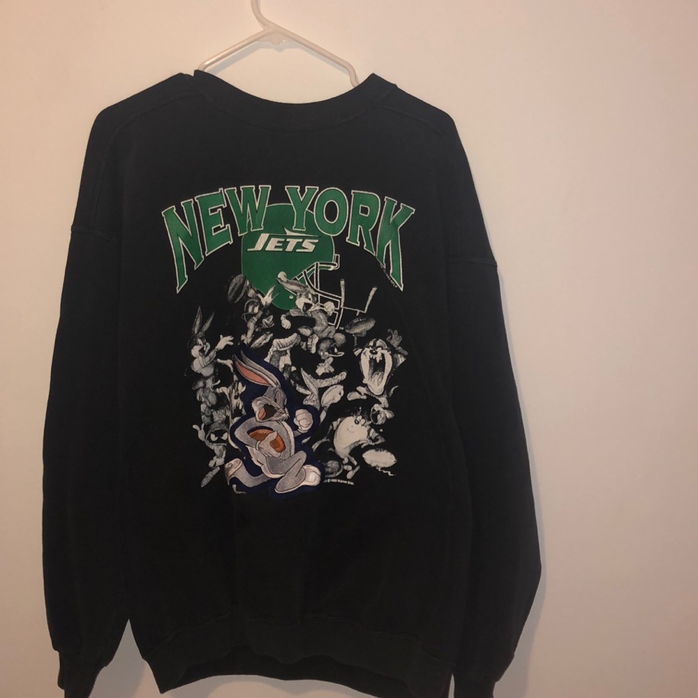 Very rare NY Jets looney tunes vintage sweater!‼️